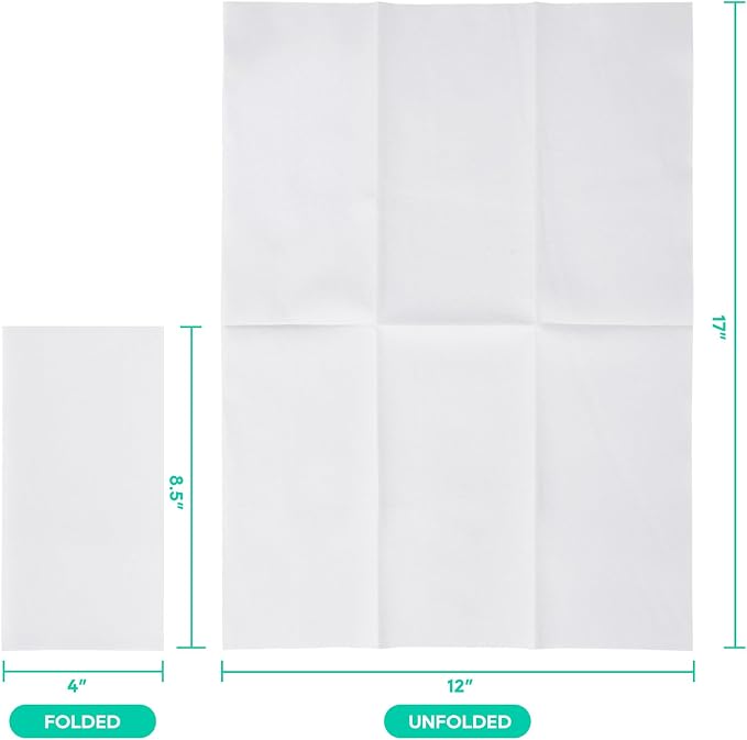 600PACK Disposable Hand Towels for Bathroom, Soft and Absorbent Paper Guest Towels Disposable Decorative Bathroom Hand Napkins for Kitchen, Parties, Weddings, Dinners