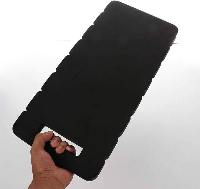 Kneeling Pad, Knee Protection Mat Garden Kneeler for Gardening, Baby Bath Tub Bathing, Work, Exercise - EVA Foam Floor Yoga Kneeler (Black)