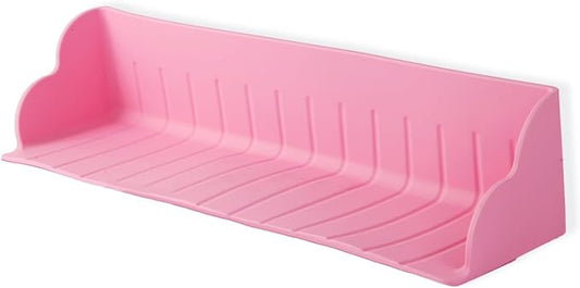 Bathtub Splash Guard, Silicone Bath Tray Spill-Proof Bath & Kitchen Sink Organizer Toy Storage Shelf Waterproof Barrier