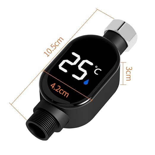 Bath Thermometer for Bathtub, Smart Temperature Digital Display Faucet Bath Thermometer, Measurable 0-99 ℃, for Home Bathroom Kitchen