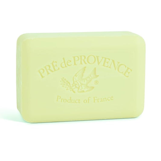 Pre de Provence Artisanal Soap Bar, Enriched with Organic Shea Butter, Natural French Skincare, Quad Milled for Rich Smooth Lather, 8.8 Ounce, Linden