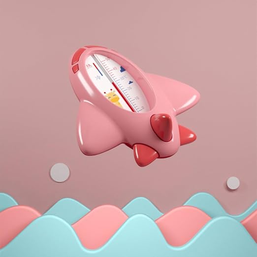 2pcs Bath Thermometer Turtle Shape Water Temperature Sensor for Newborns, Pink Waterproof Floating Thermometer for Home Pools and Bathtubs