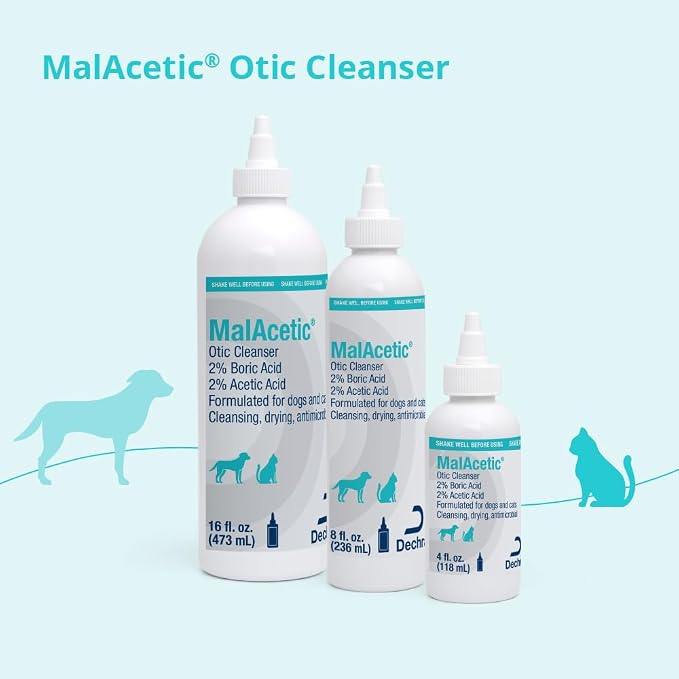 MalAcetic Otic Cleanser for Dogs and Cats, 4 oz