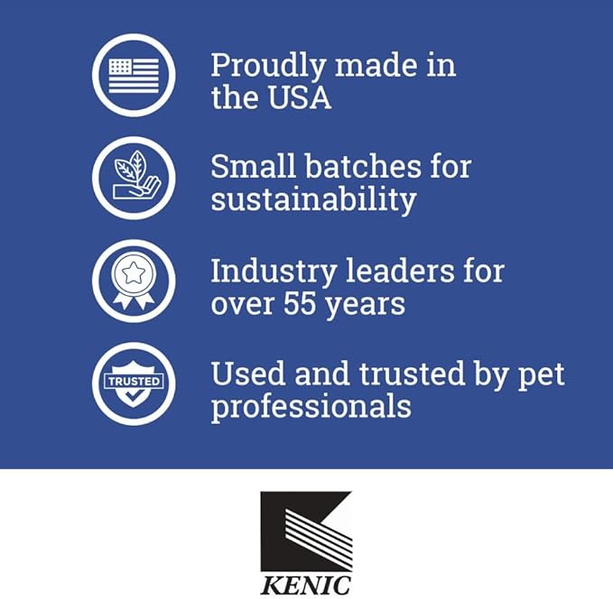 Kenic Sensitive Skin Hypoallergenic Dog & Cat Shampoo – Unscented, Gentle Clean for Allergy-Prone Pets, Natural & Soap-Free Formula, Made in USA