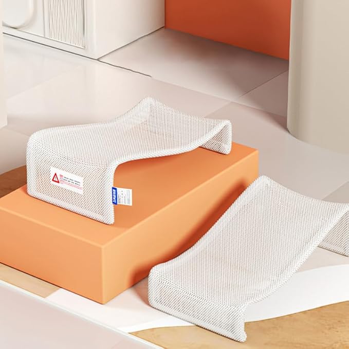 ibasenice Baby Bath Support Net Mesh Seat Ergonomic Infant Bath Pad for Newborns and Toddlers 18.11X9.45X5.71 Inches Comfortable Non-Slip Bathing Aid for Baby Shower