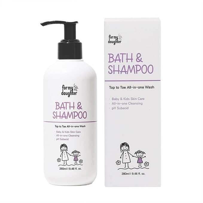 for my daughter 2-in-1 Baby Bath Wash & Hair Shampoo– Gentle 2-in-1 Cleanser Safe, Natural, and Effective Care for Delicate Baby Skin & Hair (280ml / 9.46oz)