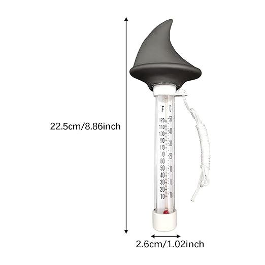 Floating Pool Thermometer Decor Shark Portable Decorative Easy Read Water Thermometer Water Temperature for Baby Bath Shower