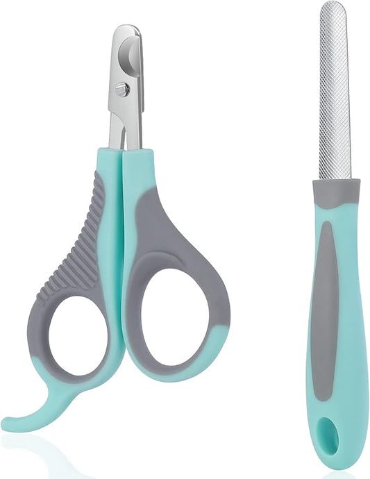 Cat Nail Clippers for Indoor Cats, Cat Nail Trimmers with Nail File, Cat Claw Clippers, Pet Nail Clippers for All Kinds of Cats, Puppy, Kitten, Chinchilla, All Small Breeds Pets