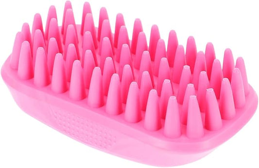 UPKOCH Dog Bath Brush Silicone Pet Shampoo Massager Rubber Curry Comb for Short Haired Dogs Cats