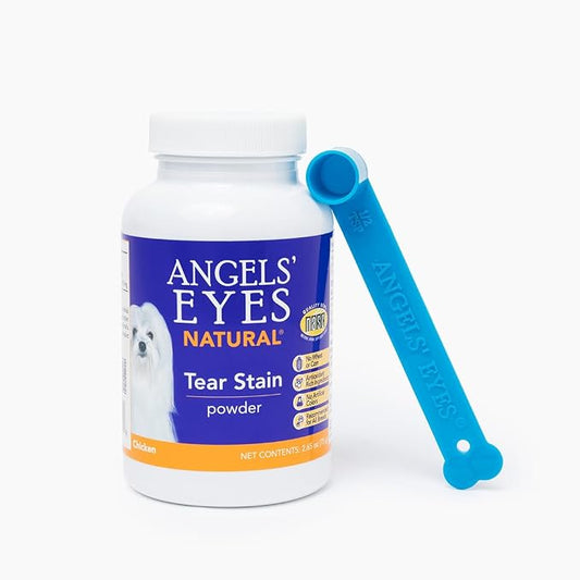 Angels' Eyes Natural Tear Stain Prevention Powder for Dogs & Cats | Chicken Flavor | 75g | Daily Eye Stain Support for All Breeds | No Wheat or Corn | Cranberry & Marshmallow Root
