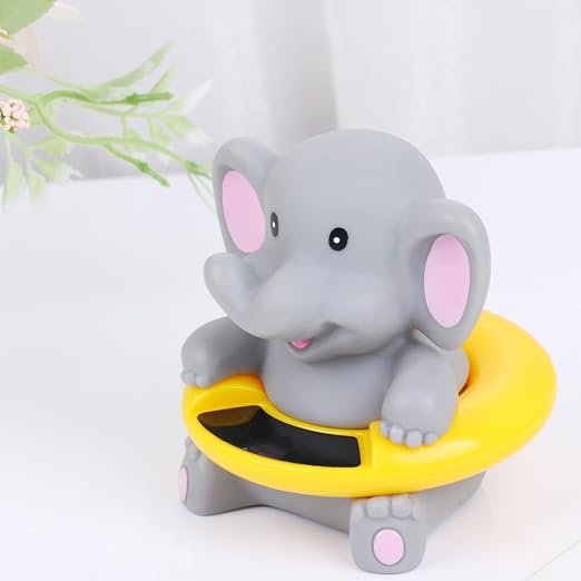 Cartoon Elephant Bath Tub Thermometer Electronic Temperature Thermometer for Boy Girl for Indoor Random Color