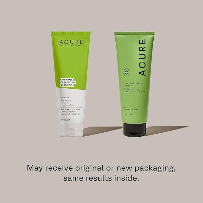 Acure Curiously Clarifying Shampoo - Deep Clean for Oily Hair - 8 fl oz