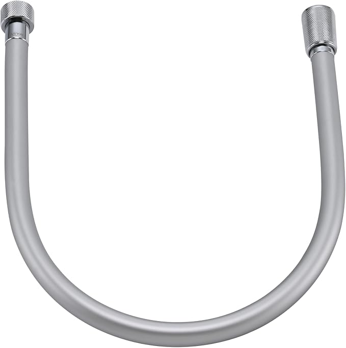 23 Inches Silicone Shower Hose Extra Short Silver | High pressure,Flexible,Used In Shower Head,Spray Bidet,Bathing,Toilet,Cleaning.RV Shower Hoses Replacement