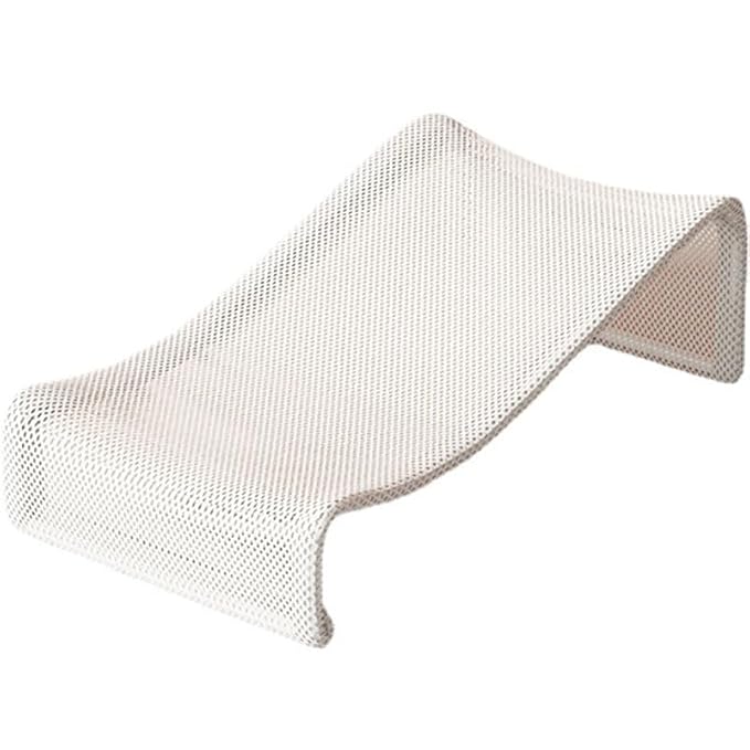 ibasenice Baby Bath Support Net Mesh Seat Ergonomic Infant Bath Pad for Newborns and Toddlers 18.11X9.45X5.71 Inches Comfortable Non-Slip Bathing Aid for Baby Shower