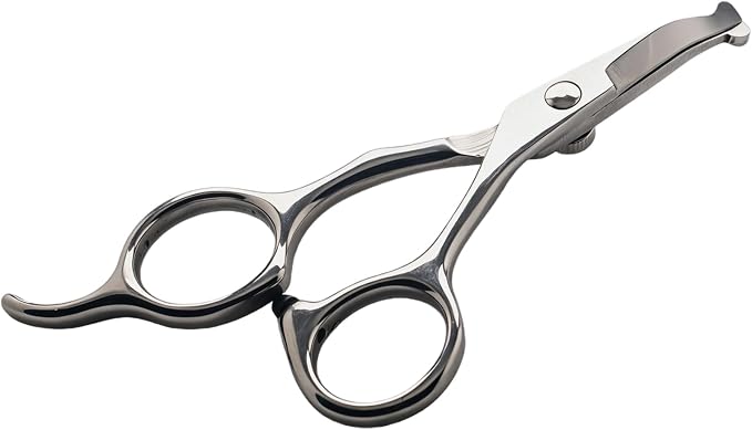 5 inch Curved Dog Grooming Scissors,5" Curved Pet Grooming Scissors with round tips for pets face and paw grooming