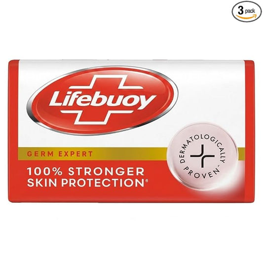 Lifebuoy Bath Soap Bar | Deep Cleansing and Refreshing Body Soap | 125g (4.40 Oz) Pack of 3