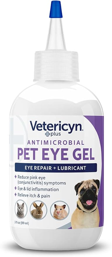 Vetericyn Pet Eye Care Kit | 2-Step Pet Eye Care Kit, Dog and Cat Eye Wash to Flush Irritated Eyes and Pet Eye Gel to Lubricate. Gentle and Safe for All Animals.