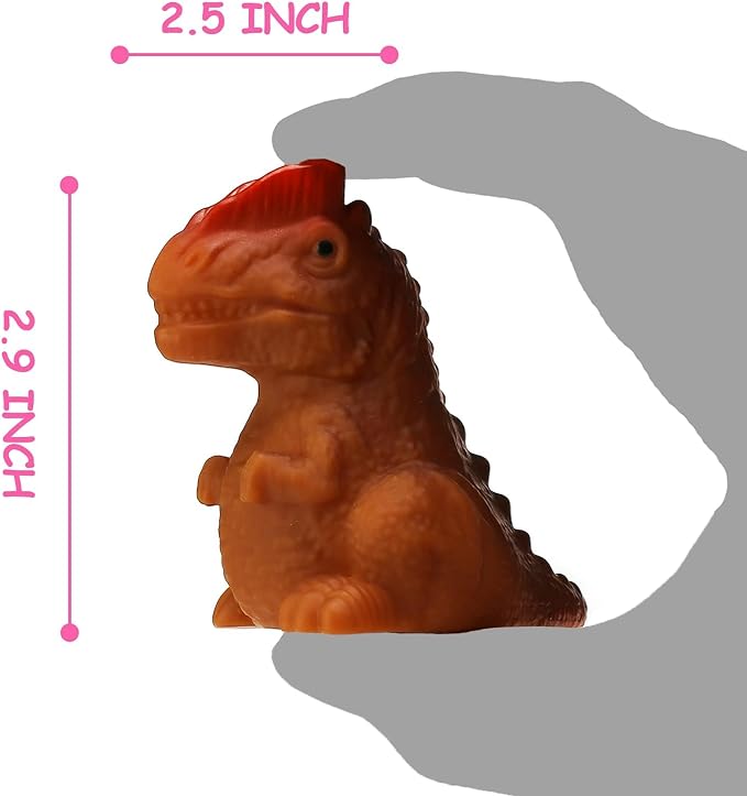 8 Pack Light up No Hole Dinosaur Bath Toy Set, Flashing Color Changing Light in Water, Floating Dino Bathtub Bathroom tub Pool Toy for Baby Infant Kid Toddler Child Boy Girl Preschool in Christmas