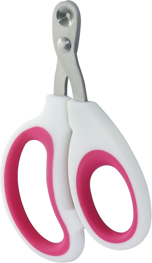 Cat Nail Clippers, Pet Nail Clippers, Cat Claw Trimmers, Suitable for Small Animals Such as Birds, Bearded Dragon, Hamsters, Rabbits, Hedgehogs, Ferrets, Chinchillas, Guinea Pigs (Dark Pink)