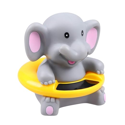 Cartoon Elephant Bath Tub Thermometer Electronic Temperature Thermometer for Boy Girl for Indoor Random Color