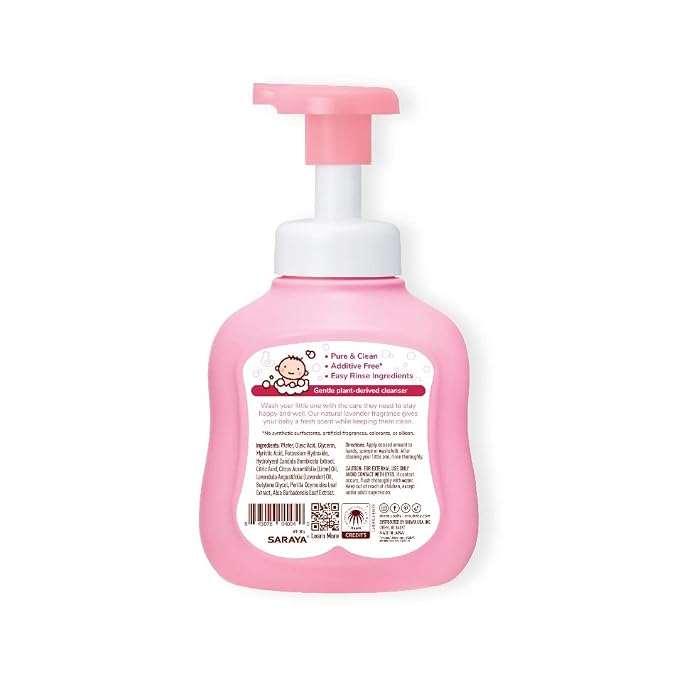 Arau Baby Foam Body Soap Lavender Scent, Natural Plant Based Baby Wash, No Artificial Fragrance or Additives, Gentle for Baby’s Sensitive Skin, Nourishing and Easy Rinse, 15.21 Fl Oz, 3 Pack