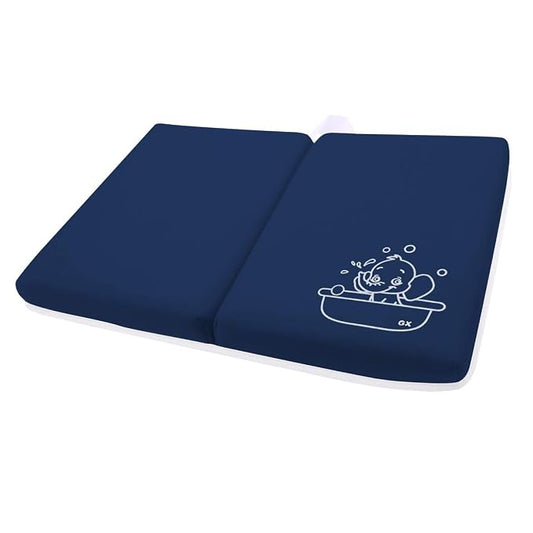 Bath Kneeler Pad - 1.5inch Thick Bath Kneeling Mat Non-Slip Rubber - Large Safety Bathtub Kneeling Pad for Baby Bathtime, Garden Work, Exercise - Foldable Child Bath Tub Mat for Parents - Royal Blue
