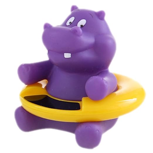 Baby Bath Thermometer Floating Bathtub Toy Hippo