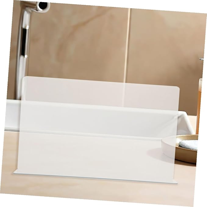 OSALADI 2pcs Shower Corner Water Guards for Bathtub Splash Protection Bathroom Backsplash Vanity Shield with Smooth Surface Splash Barrier for Dry Safe Bathroom Environment