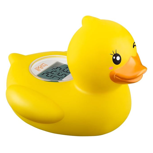 b&h Baby Bath Thermometer, The Infant Bath Floating Toy Safety Temperature Water Thermometer, Baby Bath Essentials (Winking Duck)