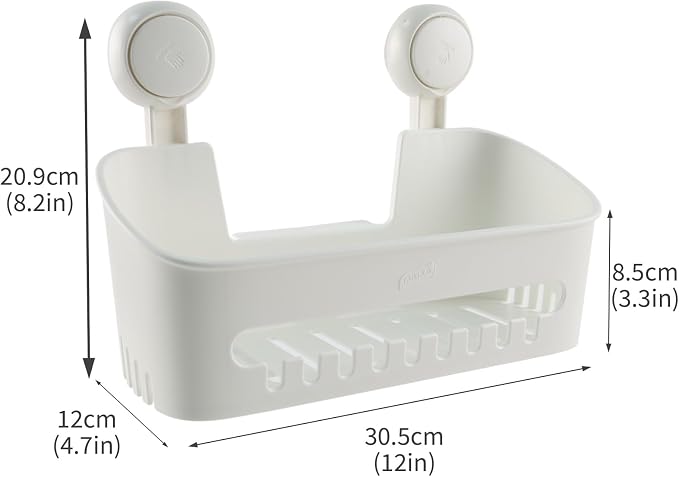 Bath Toy Storage Organizer,Kids Bathtub Toy Holder with Drain Holes,Shower Caddy for Bathtub,No Drilling Shower Caddy Suction Cup,Waterproof Storage Basket for Bathroom,Kitchen