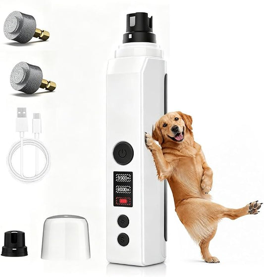 Silent Groom Pro, 2026 New Silent Pet Nail Grinder, Dog Silent Nail Grinder for Dogs Silent Dog Nail Trimmer, Rechargeable USB Charging Electric Pet Nail Grinder Nail File for Pet (#01)