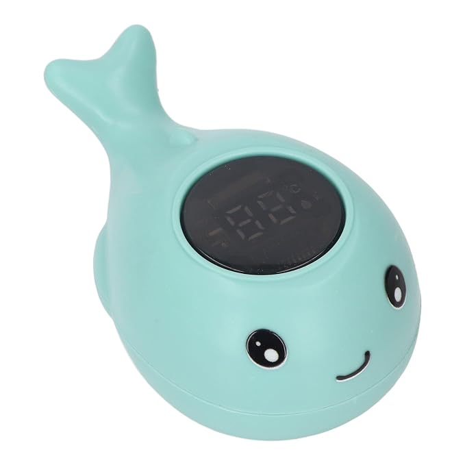Blue Whale Bath LED Display Temperature for Bathtub Floating Toddler Pool Toy Alert