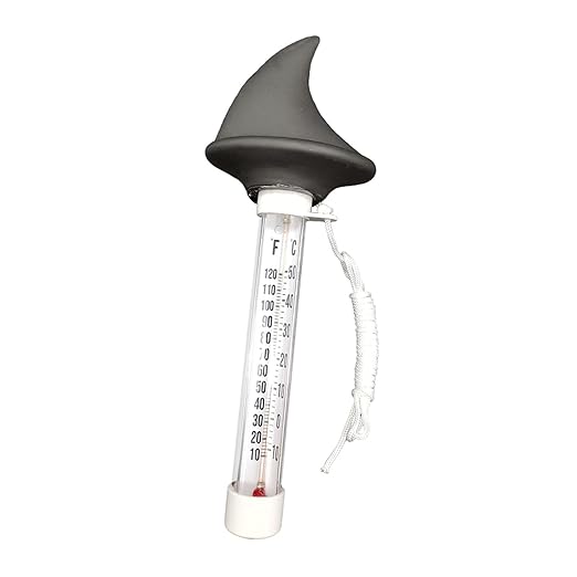 Floating Pool Thermometer Decor Shark Portable Decorative Easy Read Water Thermometer Water Temperature for Baby Bath Shower