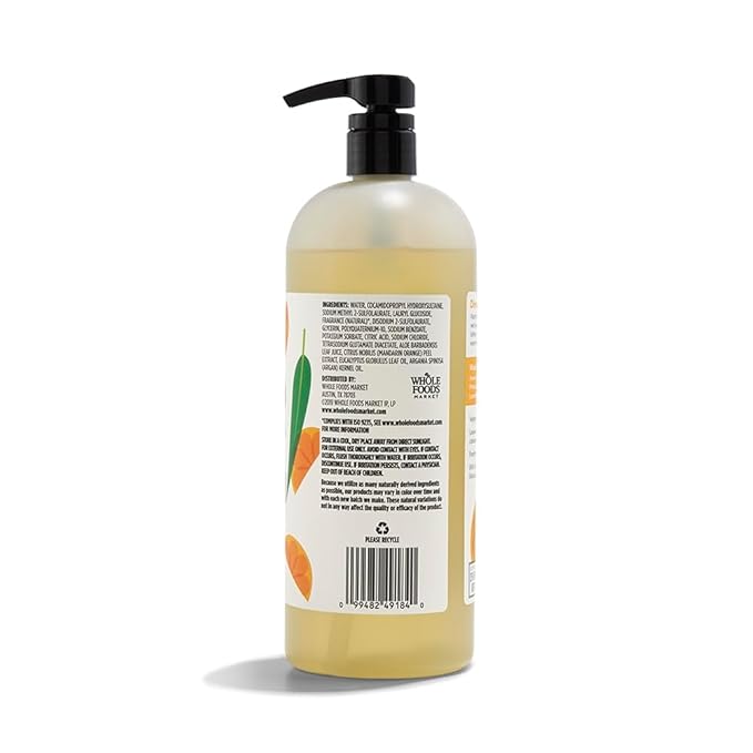 365 by Whole Foods Market, Shower Gel Satsuma & Eucalyptus, 32 Fl Oz (Pack of 2)