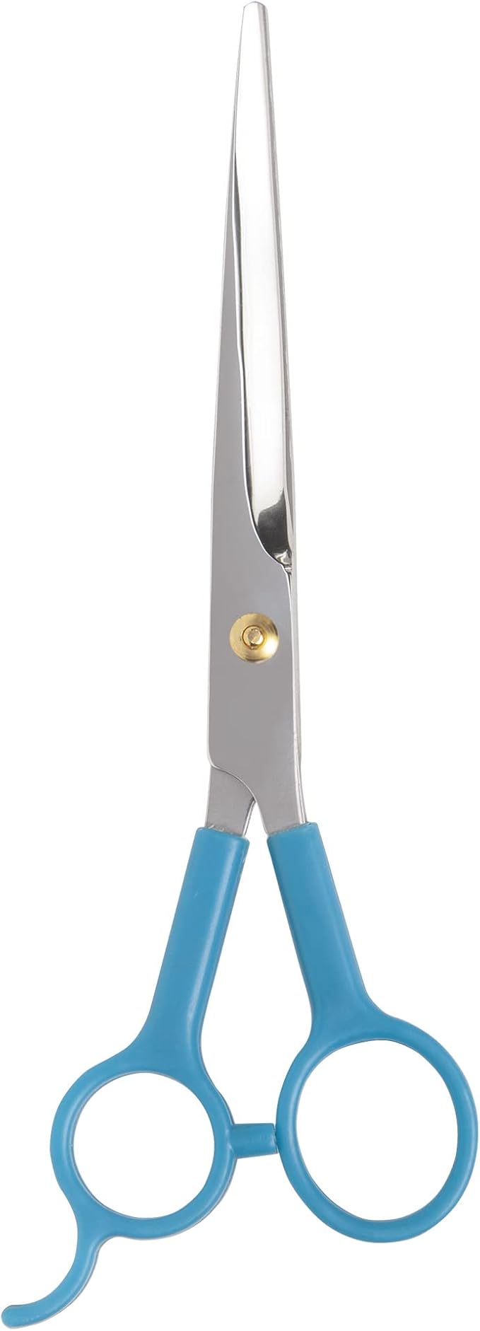 Diane Curved Point-Tip Pet Shear, 6.5-Inch Stainless Steel Hair Cutting Scissors for Precision Trimming, Facial Hair, Paws, Tail, and Sensitive Areas, Lightweight with Non-Slip Grip