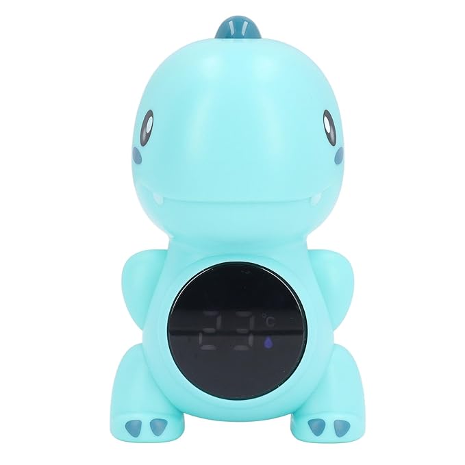 Baby Bath Thermometer, Dinosaur Shape, ABS Material, Water Temperature Monitor for Bathtub, Interactive Playtime Toy, 2.8x4.3 Inches