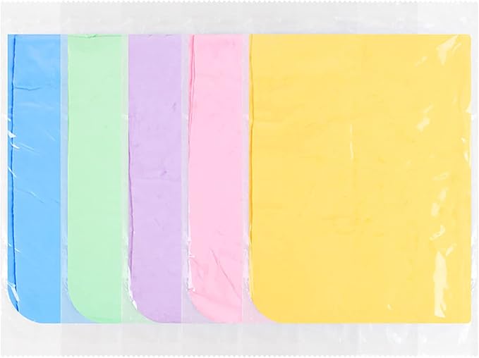 GabeFish 3 PCS Shammy Dog Towel, Quick Dry, Super Absorbent Towel for Cats, Pet Bath Towel for Drying Dogs (Random, Large: 25 x 16 x 0.07 in (66 x 43 x 0.2cm))
