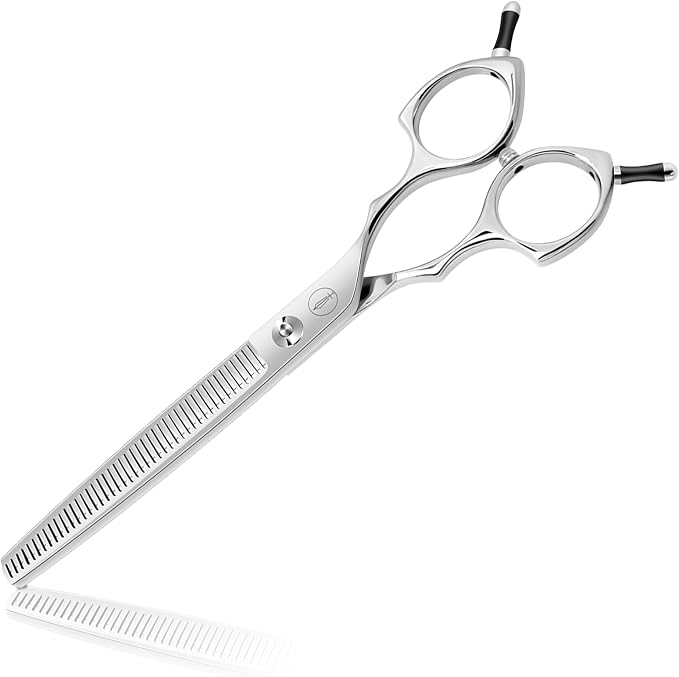 HASHIMOTO Dog Blending Shears for Large Hands,dog Texturizing Scissors,Cat Blender,45 teeth,7.0 inch,Light Weight.