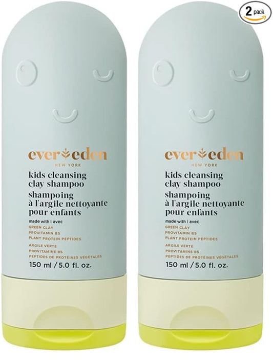 Evereden After Swim & Sports Kids Shampoo: With Cleansing Clay | Detoxifies Hair & Scalp from Chlorine, Dirt, and Sweat | Clean & Vegan Kid Shampoo for Daily Use and Any Hair Type (Pack of 2)