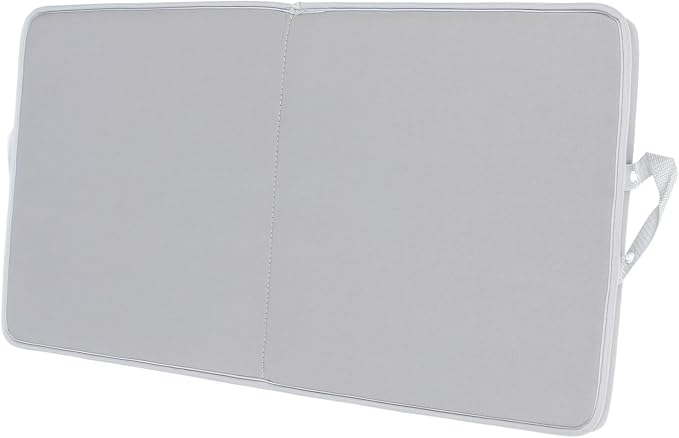 Naroote Bath Kneeler, Bath Kneeling Pad Non Slip Knee Cushion Foam Bath Kneeler and Elbow Kneeling Rest Pad Bathtub Kneeling Pad Baby Bath Mat for Bathing Baby (Grey with Grey)