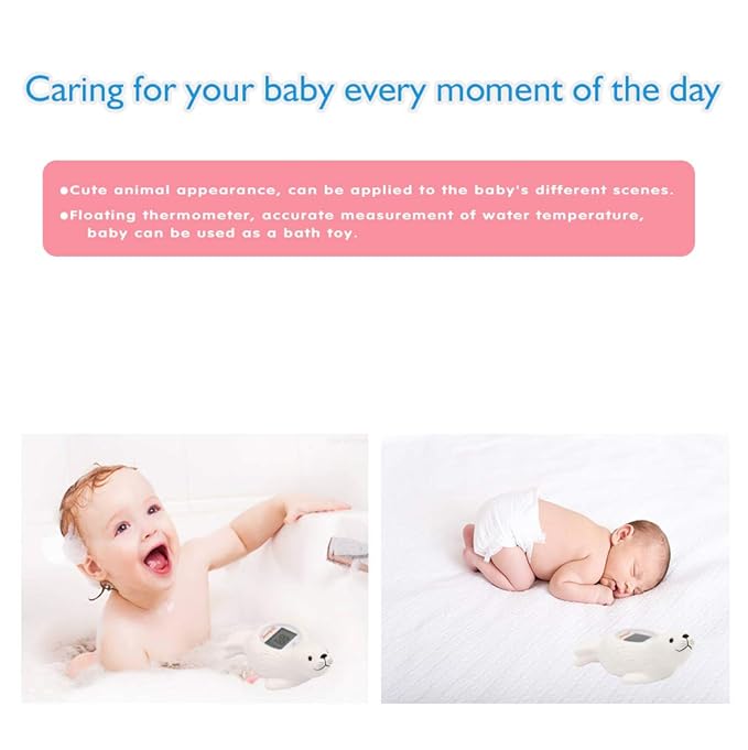 Doli Yearning Baby Bath Thermometer Baby Safety Water Thermometer for Kids | ±1℉ Accuracy; Long Battery Life; BPA-Free; Rapid Response