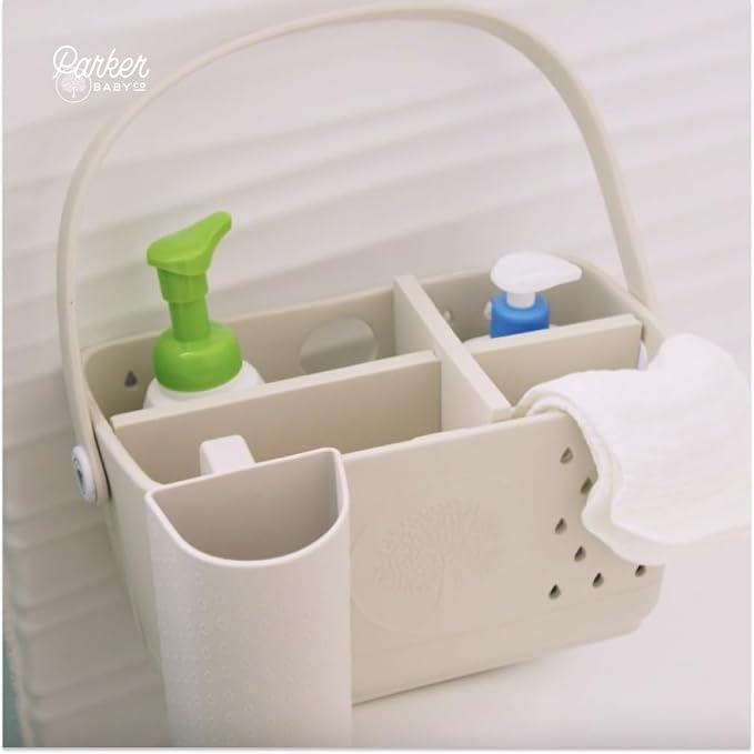 Parker Baby Bath Caddy Inserts | Matching Color Divider for our Shower Caddy Organizer | Makes Multiple Adjustable Compartments