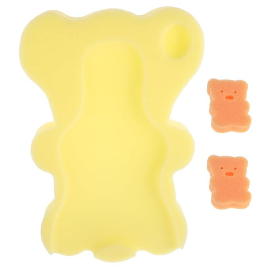 Totority Baby Bath Mat Soft Sponge Cushion for Newborns Non-Slip Bath Pad Support for Infant Bathtub and Sink 19X12 Inch Breathable Baby Sponge Cushion