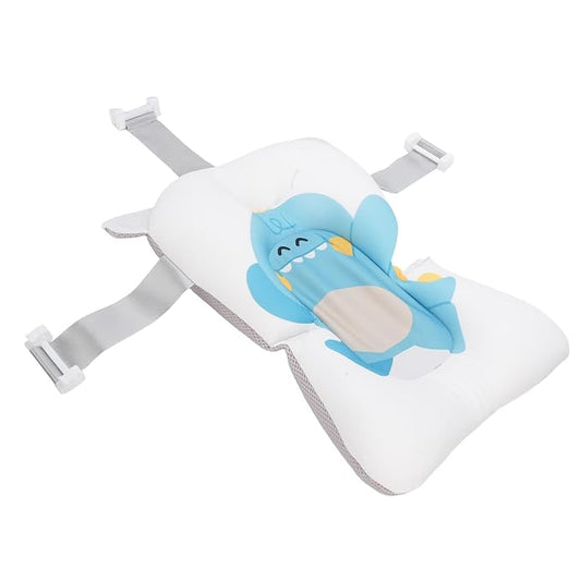 Garosa Baby Bath Seat, Polypropylene Support Net with Sit Recline Function, Floating Baby Bath Pillow for Newborns and Toddlers (Dinosaur Style)