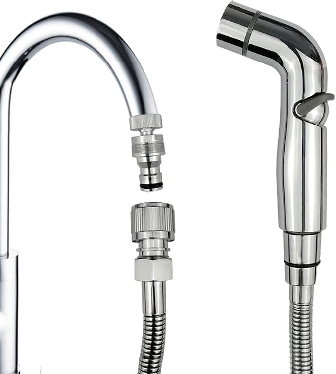 G-Sunny Quick-Connect Sink Faucet Sprayer Kit, Sink Hose Sprayer Accessories, Detachable Metal Adapter With Hand Shower,Hair Washing,Pet Cleaning,for Bathroom/Kitchen (Quick Connect Sprayer)