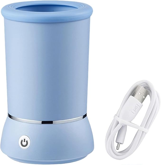Automatic Dog Paw Cleaner, Electric Dog Paw Washer, Dog Foot Cleaning Machine USB Rechargeable, Pet Paw Washer Cup for Small Medium Large Breed Dogs Cats Blue