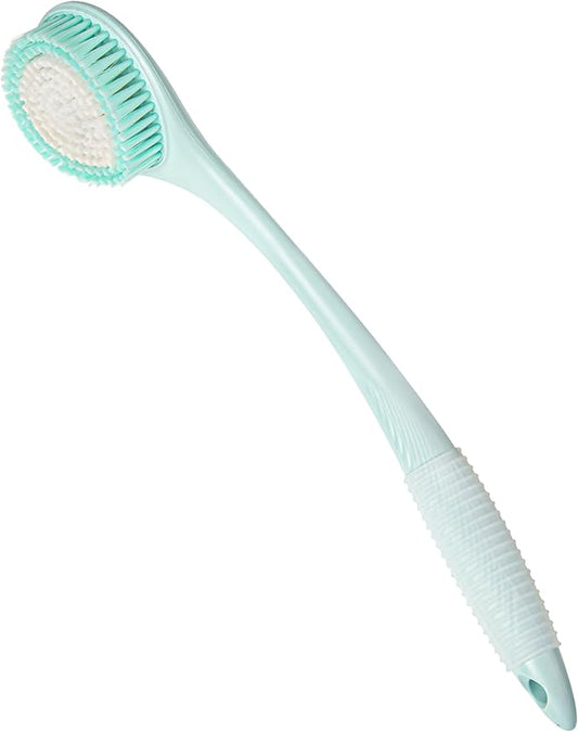 BEDELITE Back Scrubber for Shower, Soft Bath Brush Long Handle for Men & Women(16.4 Inches), Anti Slip Body Scrubber Exfoliator for Cleaning(Blue)