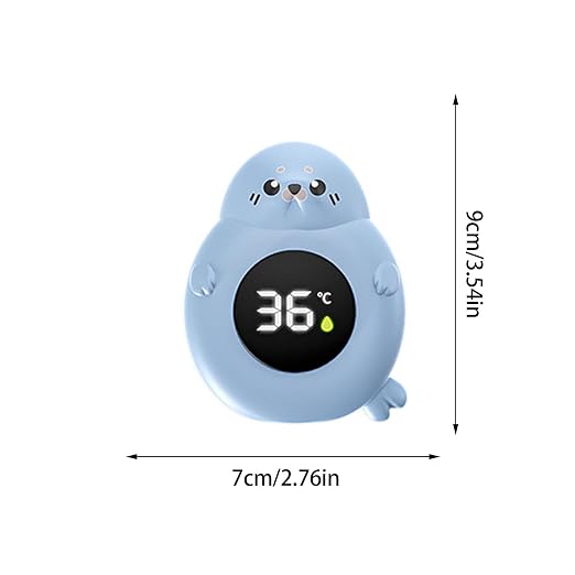 2025 Baby Bath Thermometer - Floating Bath Tub Water Temperature Thermometer with Safety Sensor Fast-Reading BPA-Free - Perfect for Infants Girls Boys Toddlers Newborns (Blue Seal)