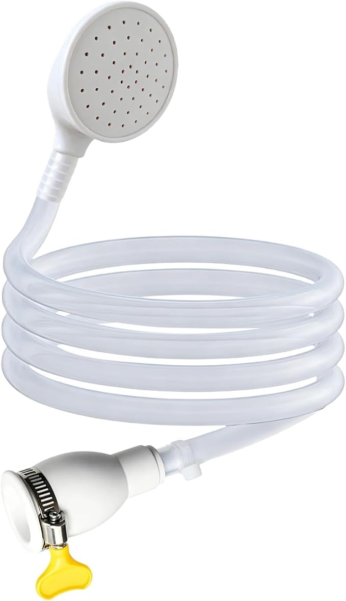 1 Pack Dog Shower Attachment, Ultra Flexible Dog Washing Hose Attachment for Tub Spout, Portable Dog Shower for Pet Bathing, 6.5 Foot Dog Bath Hose, Fits Standard Bathtub Faucet