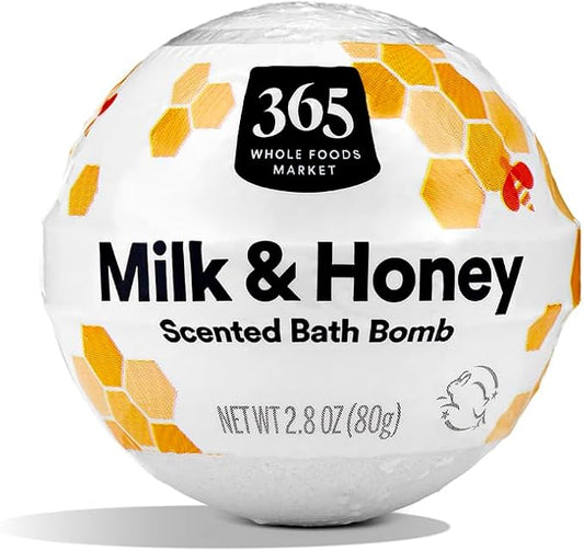 365 by Whole Foods Market, Fizzing Bath Bomb, Milk & Honey, 2.8 Ounce